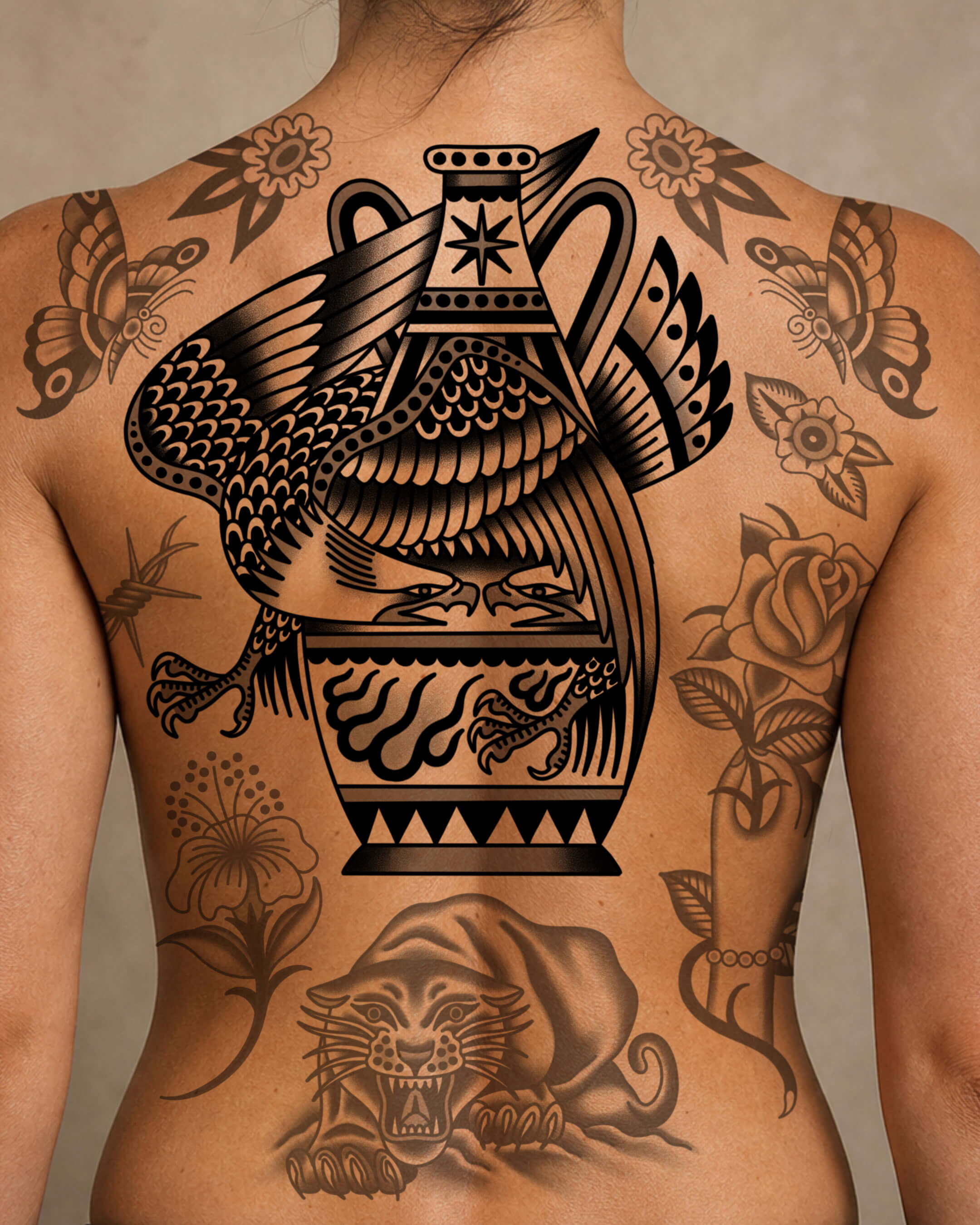 RAOUL GOETZE TATTOO FLASH